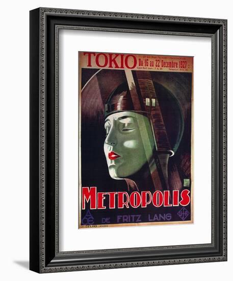 Metropolis, French Movie Poster, 1926-null-Framed Art Print