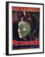 Metropolis, French Movie Poster, 1926-null-Framed Art Print