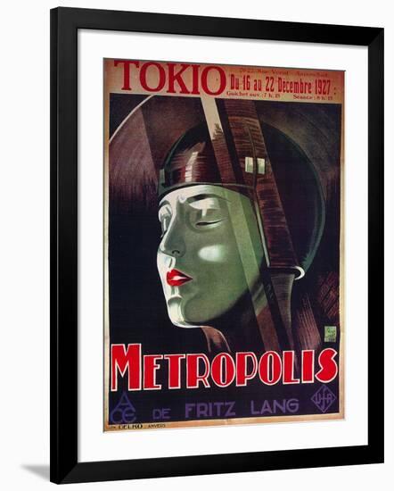 Metropolis, French Movie Poster, 1926-null-Framed Art Print