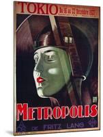 Metropolis, French Movie Poster, 1926-null-Mounted Art Print