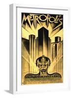 Metropolis, Fritz Lang-null-Framed Art Print