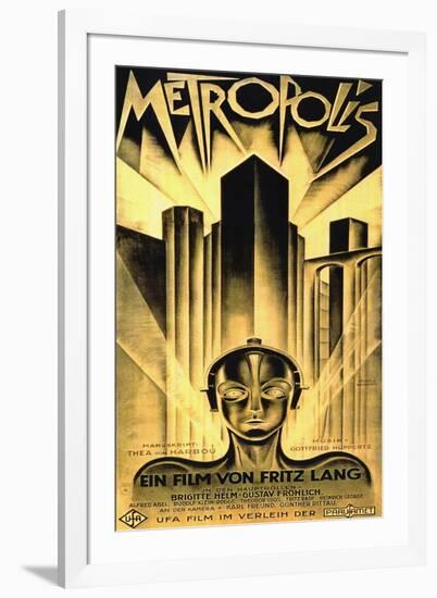 Metropolis, Fritz Lang-null-Framed Art Print