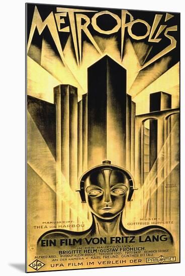 Metropolis, Fritz Lang-null-Mounted Art Print