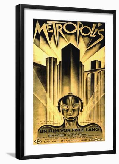 Metropolis, Fritz Lang-null-Framed Art Print