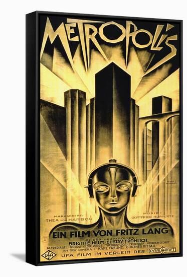 Metropolis, Fritz Lang-null-Framed Stretched Canvas