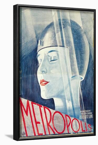 Metropolis, German Movie Poster, 1926-null-Framed Art Print