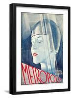 Metropolis, German Movie Poster, 1926-null-Framed Art Print