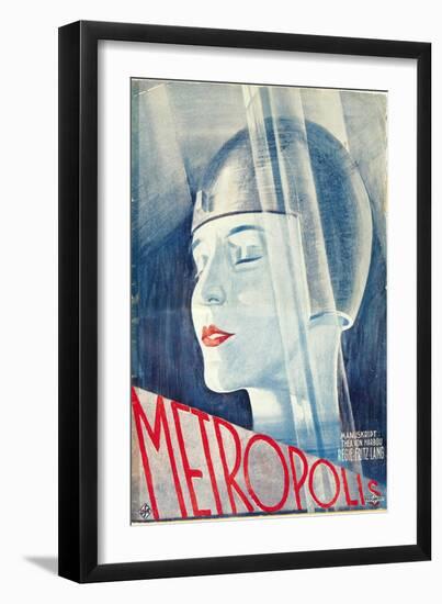 Metropolis, German Movie Poster, 1926-null-Framed Art Print