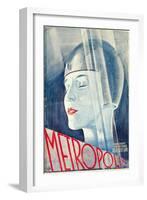 Metropolis, German Movie Poster, 1926-null-Framed Art Print