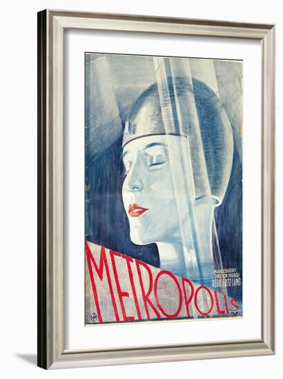 Metropolis, German Movie Poster, 1926-null-Framed Art Print