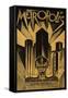 Metropolis, German Movie Poster, 1926-null-Framed Stretched Canvas