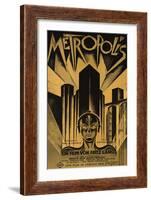 Metropolis, German Movie Poster, 1926-null-Framed Art Print