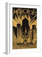 Metropolis, German Movie Poster, 1926-null-Framed Art Print