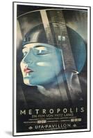 Metropolis, German Movie Poster, 1926-null-Mounted Art Print