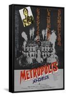 Metropolis, Japanese Movie Poster, 1926-null-Framed Stretched Canvas