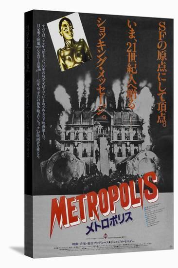 Metropolis, Japanese Movie Poster, 1926-null-Stretched Canvas