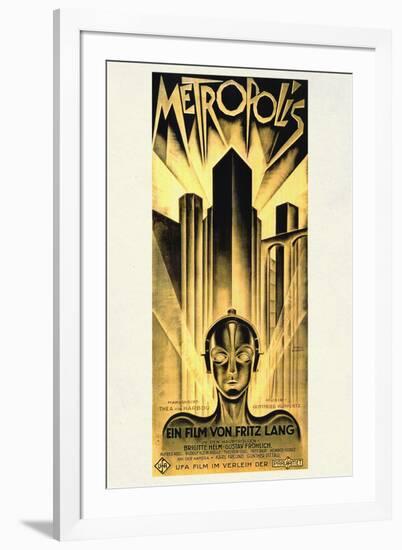 Metropolis Movie Fritz Lang-Fritz Lang-Framed Art Print