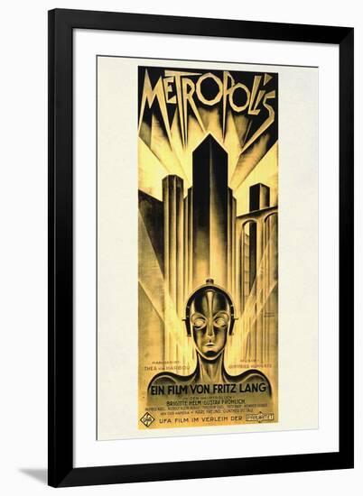 Metropolis Movie Fritz Lang-Fritz Lang-Framed Art Print