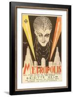 Metropolis, Swedish Movie Poster, 1926-null-Framed Art Print