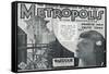 Metropolis, UK Movie Poster, 1926-null-Framed Stretched Canvas