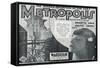 Metropolis, UK Movie Poster, 1926-null-Framed Stretched Canvas