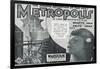 Metropolis, UK Movie Poster, 1926-null-Framed Art Print