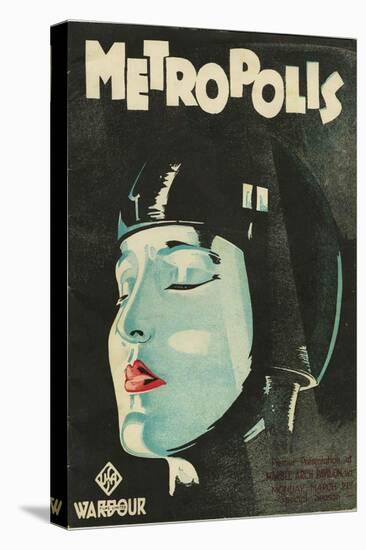 Metropolis, UK Movie Poster, 1926-null-Stretched Canvas