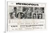 Metropolis, UK Movie Poster, 1926-null-Framed Art Print