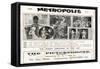 Metropolis, UK Movie Poster, 1926-null-Framed Stretched Canvas