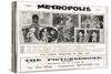 Metropolis, UK Movie Poster, 1926-null-Stretched Canvas