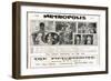 Metropolis, UK Movie Poster, 1926-null-Framed Art Print