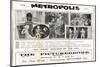 Metropolis, UK Movie Poster, 1926-null-Mounted Art Print