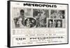 Metropolis, UK Movie Poster, 1926-null-Framed Stretched Canvas