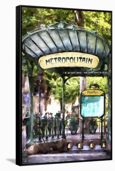 Metropolitain Abbesses Montmartre-Philippe Hugonnard-Framed Stretched Canvas