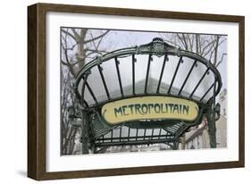 Metropolitain Abbesses-Cora Niele-Framed Giclee Print