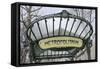 Metropolitain Abbesses-Cora Niele-Framed Stretched Canvas