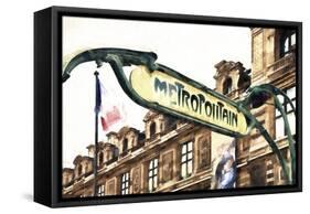 Metropolitain Louvre-Philippe Hugonnard-Framed Stretched Canvas