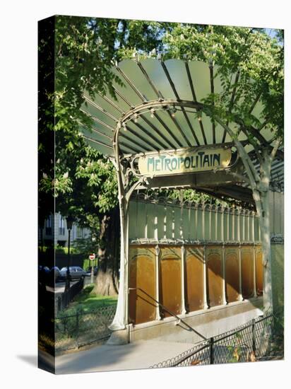 Metropolitain (Metro) Station Entrance, Paris, France, Europe-Gavin Hellier-Stretched Canvas