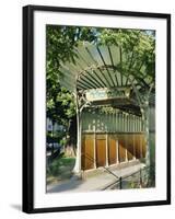 Metropolitain (Metro) Station Entrance, Paris, France, Europe-Gavin Hellier-Framed Photographic Print