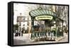 Metropolitain Montmartre-Philippe Hugonnard-Framed Stretched Canvas