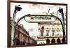 Metropolitain Palais Royal-Philippe Hugonnard-Framed Giclee Print