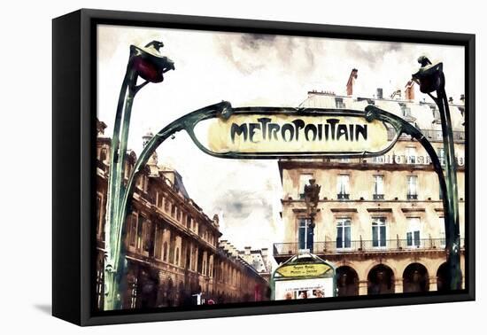 Metropolitain Palais Royal-Philippe Hugonnard-Framed Stretched Canvas