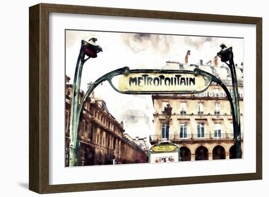 Metropolitain Palais Royal-Philippe Hugonnard-Framed Giclee Print