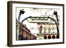 Metropolitain Palais Royal-Philippe Hugonnard-Framed Giclee Print