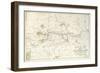 Metropolitan Board of Works Map of Bazalgette's Plan for the Lines of Main Intercepting Sewers,…-null-Framed Giclee Print