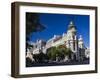 Metropolitan Building, Madrid, Spain-Walter Bibikow-Framed Photographic Print