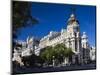 Metropolitan Building, Madrid, Spain-Walter Bibikow-Mounted Photographic Print