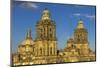 Metropolitan Cathedral and President's Palace in Zocalo, Mexico City, Mexico.-William Perry-Mounted Photographic Print