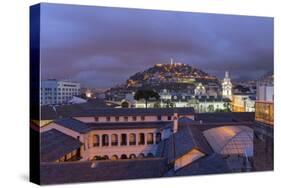 Metropolitan Cathedral and the Panecillo Hill at Night-Gabrielle and Michael Therin-Weise-Stretched Canvas