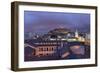 Metropolitan Cathedral and the Panecillo Hill at Night-Gabrielle and Michael Therin-Weise-Framed Photographic Print